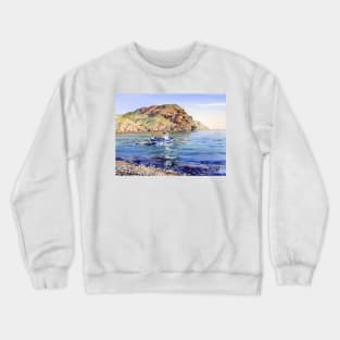 Fishing boat at Las Negras Crewneck Sweatshirt